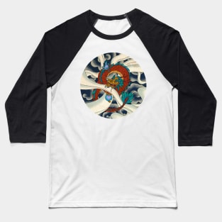 Minhwa: Asian Dragon with Magic Pearl B Type (Korean traditional/folk art) Baseball T-Shirt